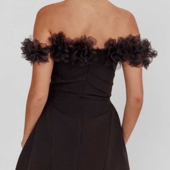 NWOT Off the Shoulder Tulle Detail Mini Dress - Picture 6 of 7